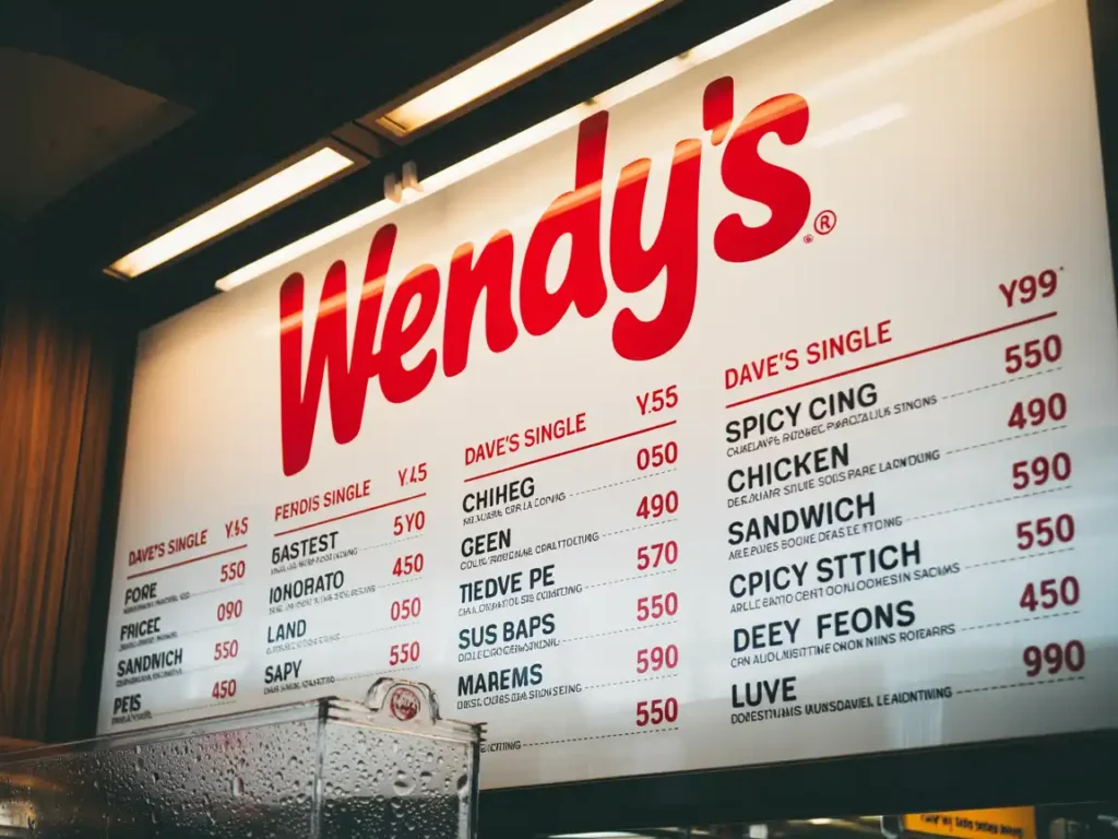 Wendy’s Menu