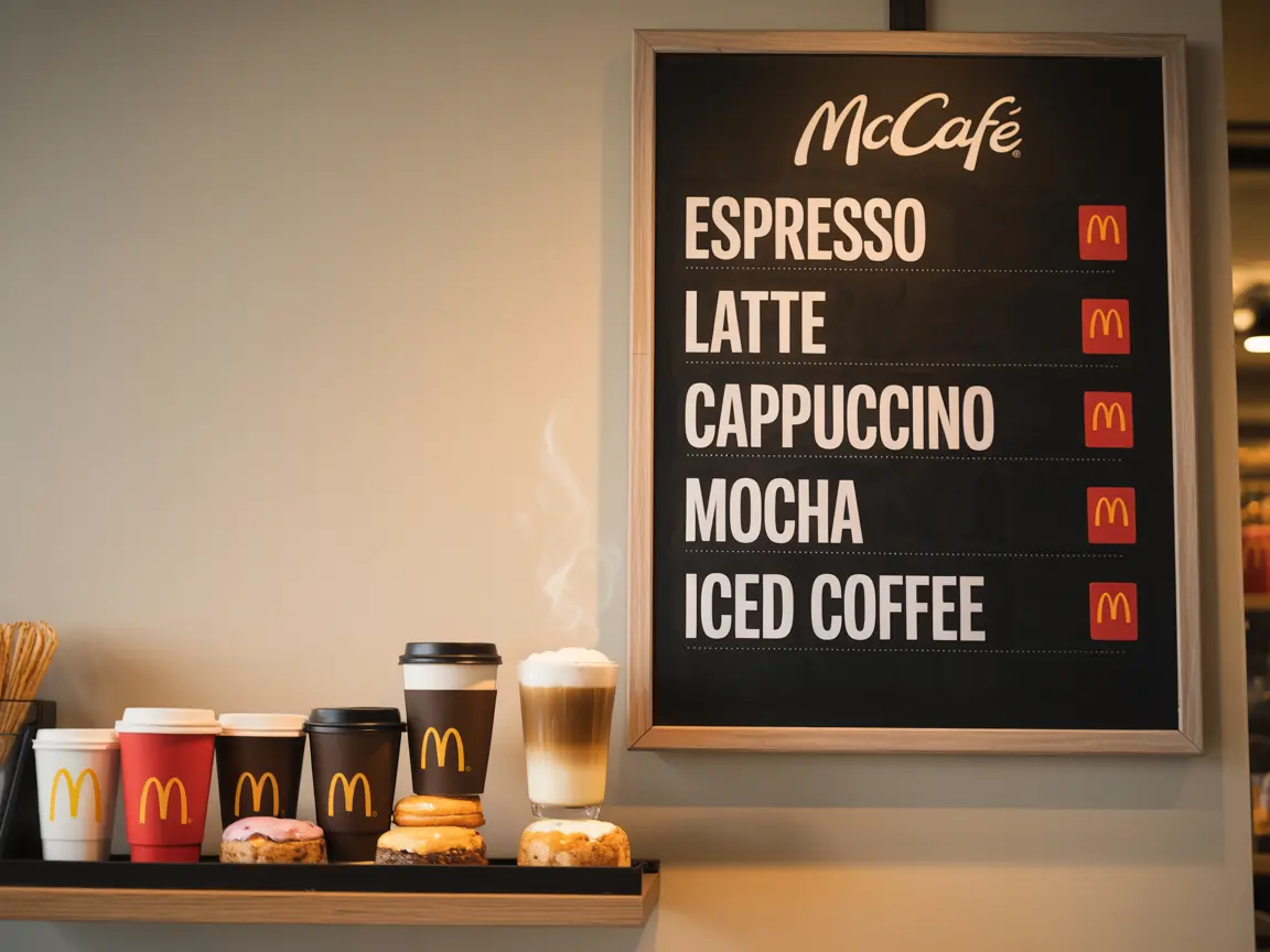 McDonald's McCafe Coffee Menu