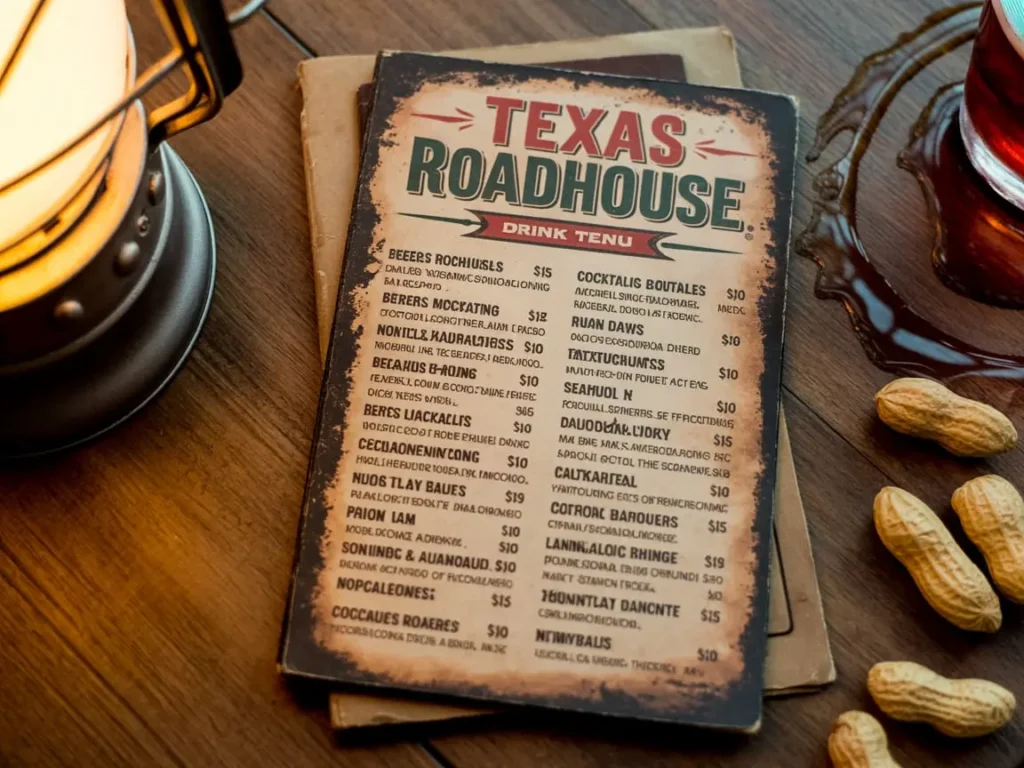 Texas Roadhouse Drink Menu