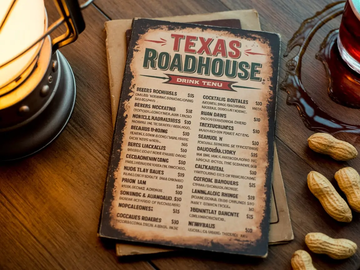 Texas Roadhouse Drink Menu