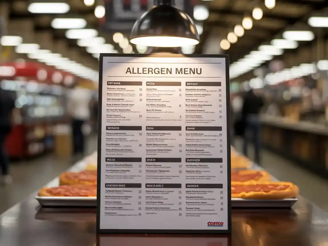 Costco Food Court Allergen Menu