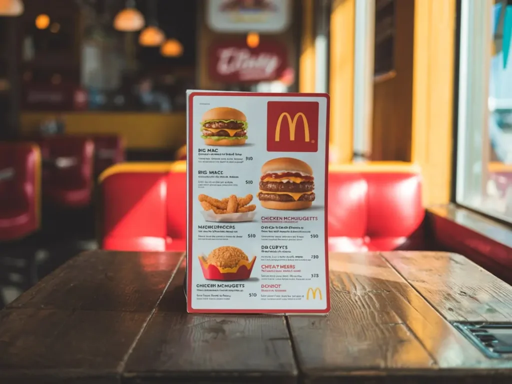 mcdonald's menu