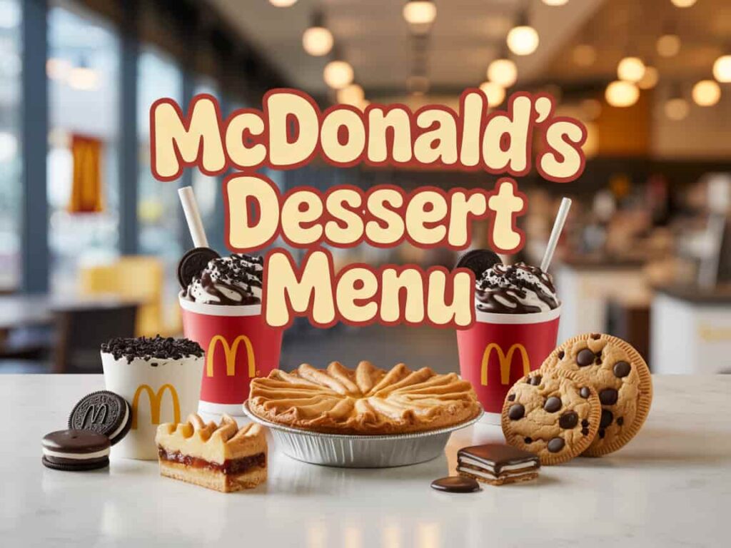 McDonald's Dessert Menu with Prices